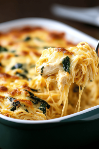 Monterey Chicken Spaghetti Casserole