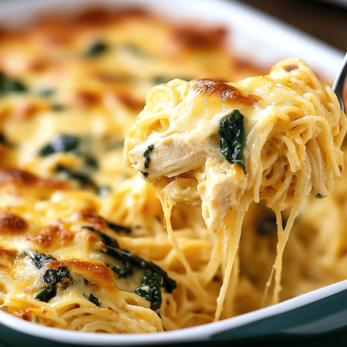 Monterey Chicken Spaghetti Casserole
