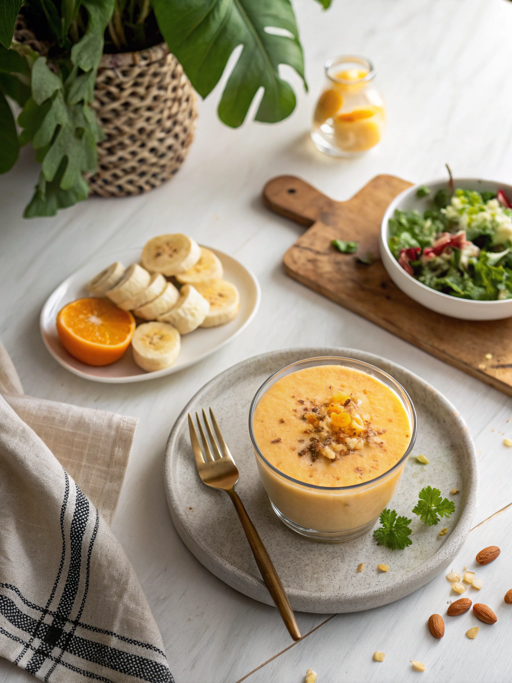 Orange Banana Smoothie Recipe serving suggestion