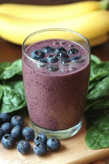 Orange Blueberry Banana Spinach Smoothie