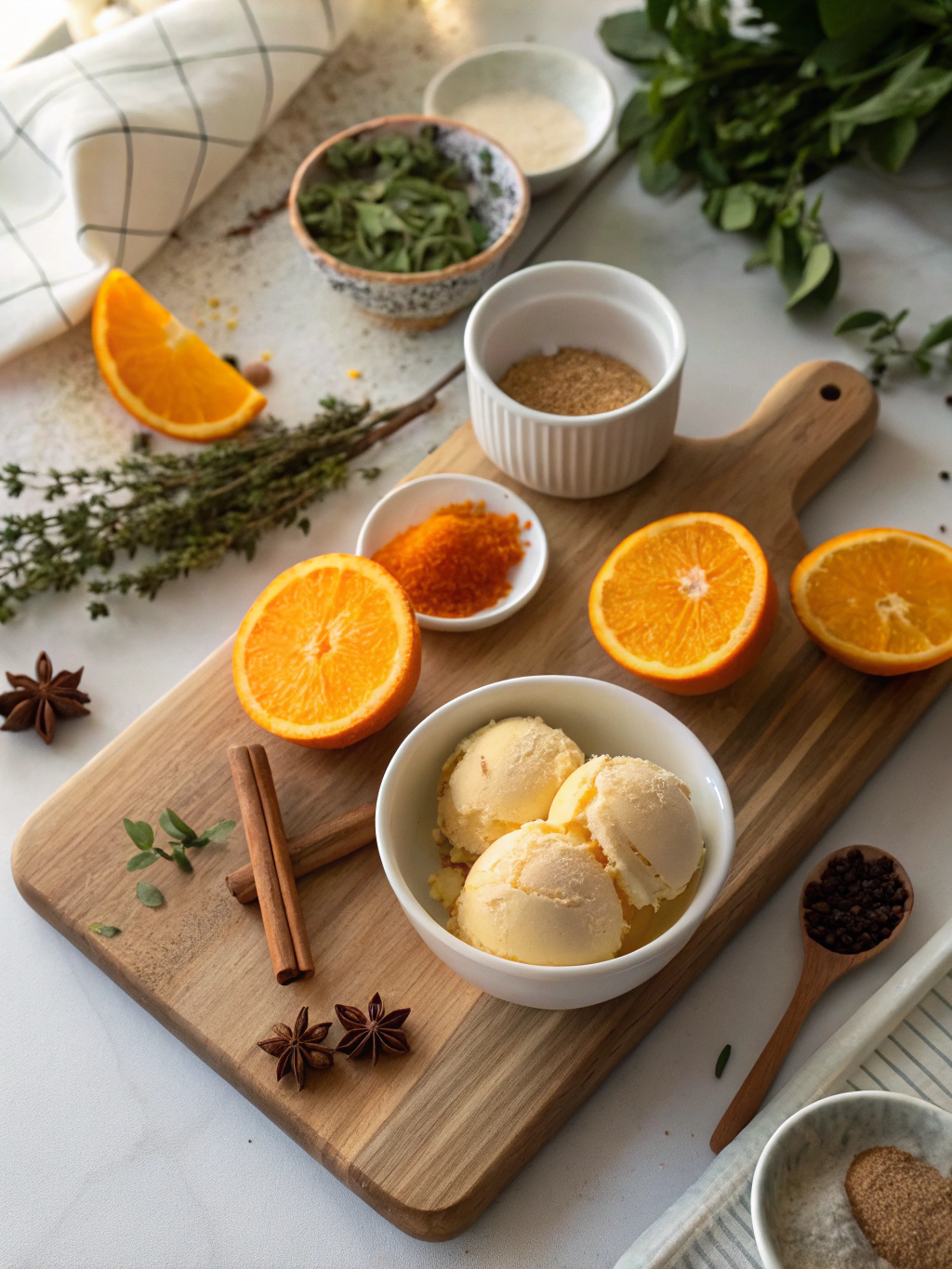 Orange Ice Cream Recipe ingredients