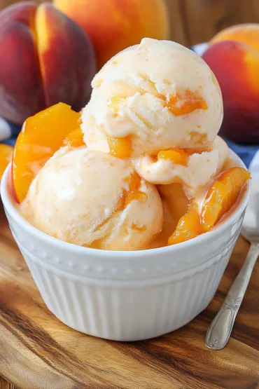Peach Ice Cream Recipe