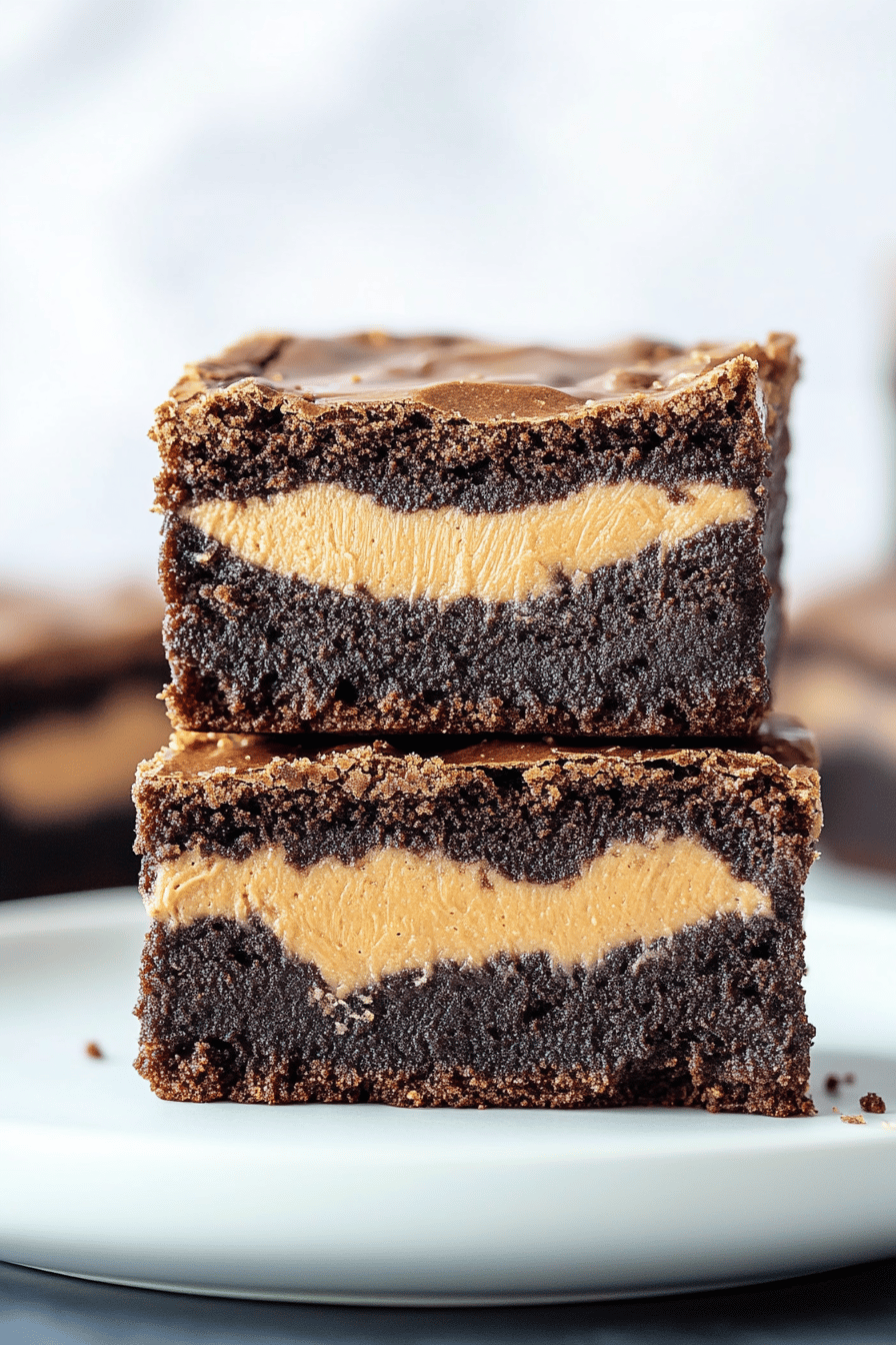 Peanut Butter Stuffed Brownies ingredients