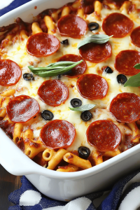 Pepperoni Pizza Casserole