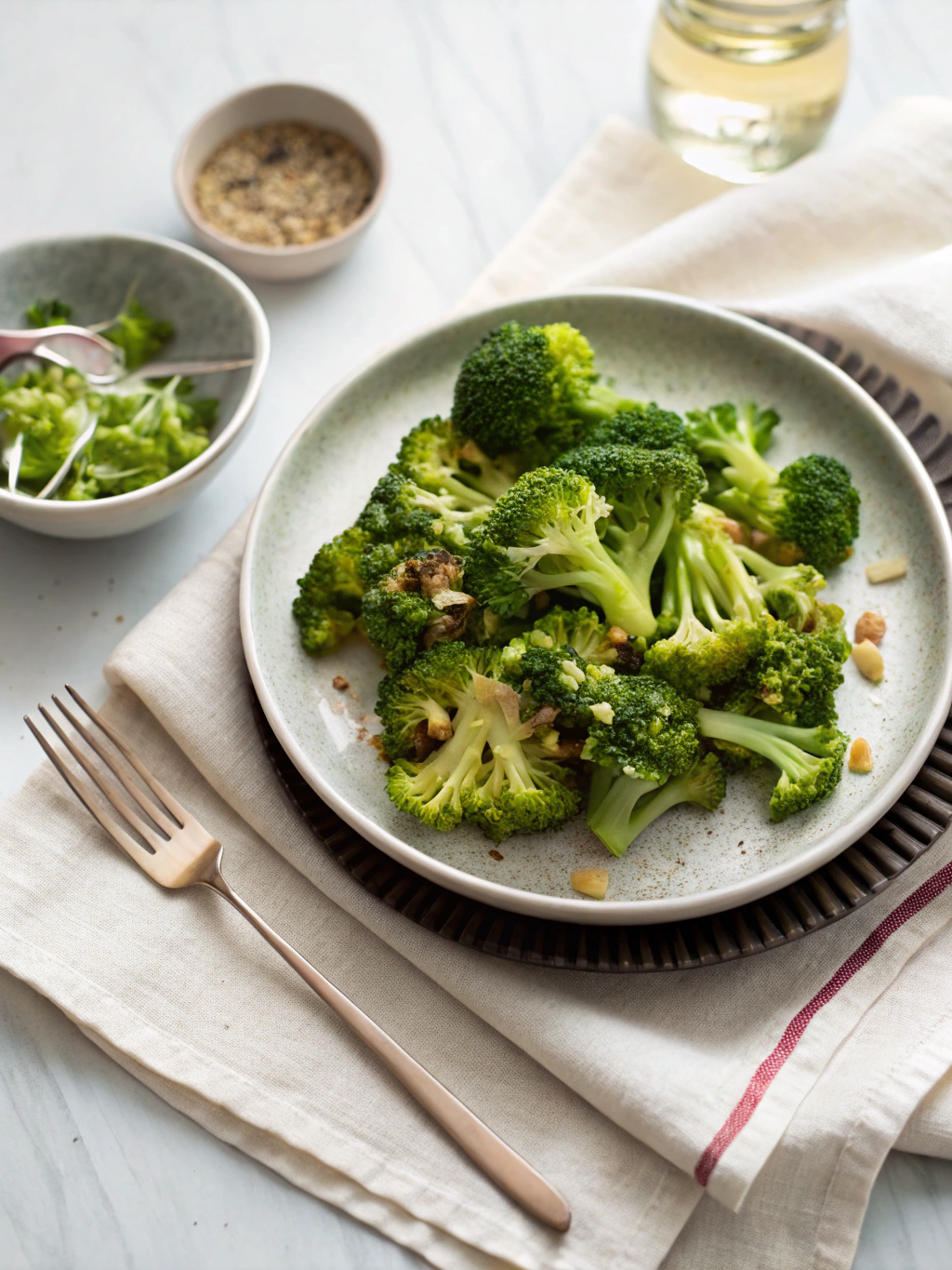 Pickled Broccoli serving suggestion