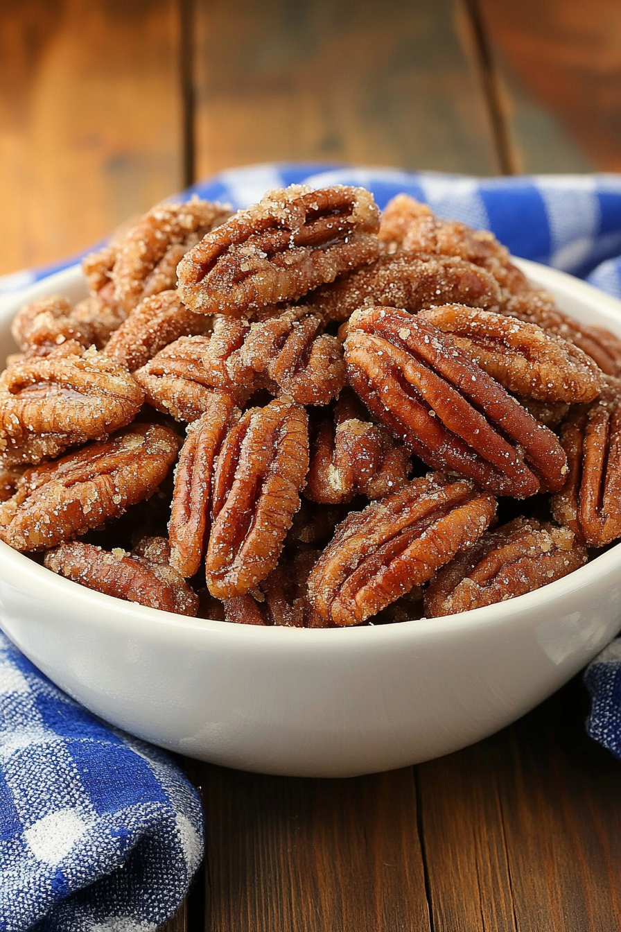 Praline Pecans Final Dish Presentation