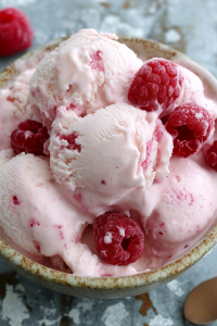 Raspberry Coconut Ice Cream