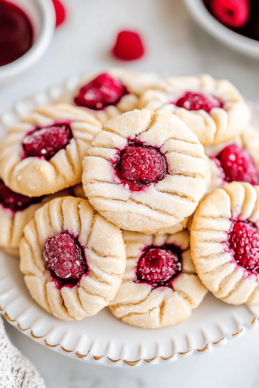 Raspberry Shortbread Cookies ingredients