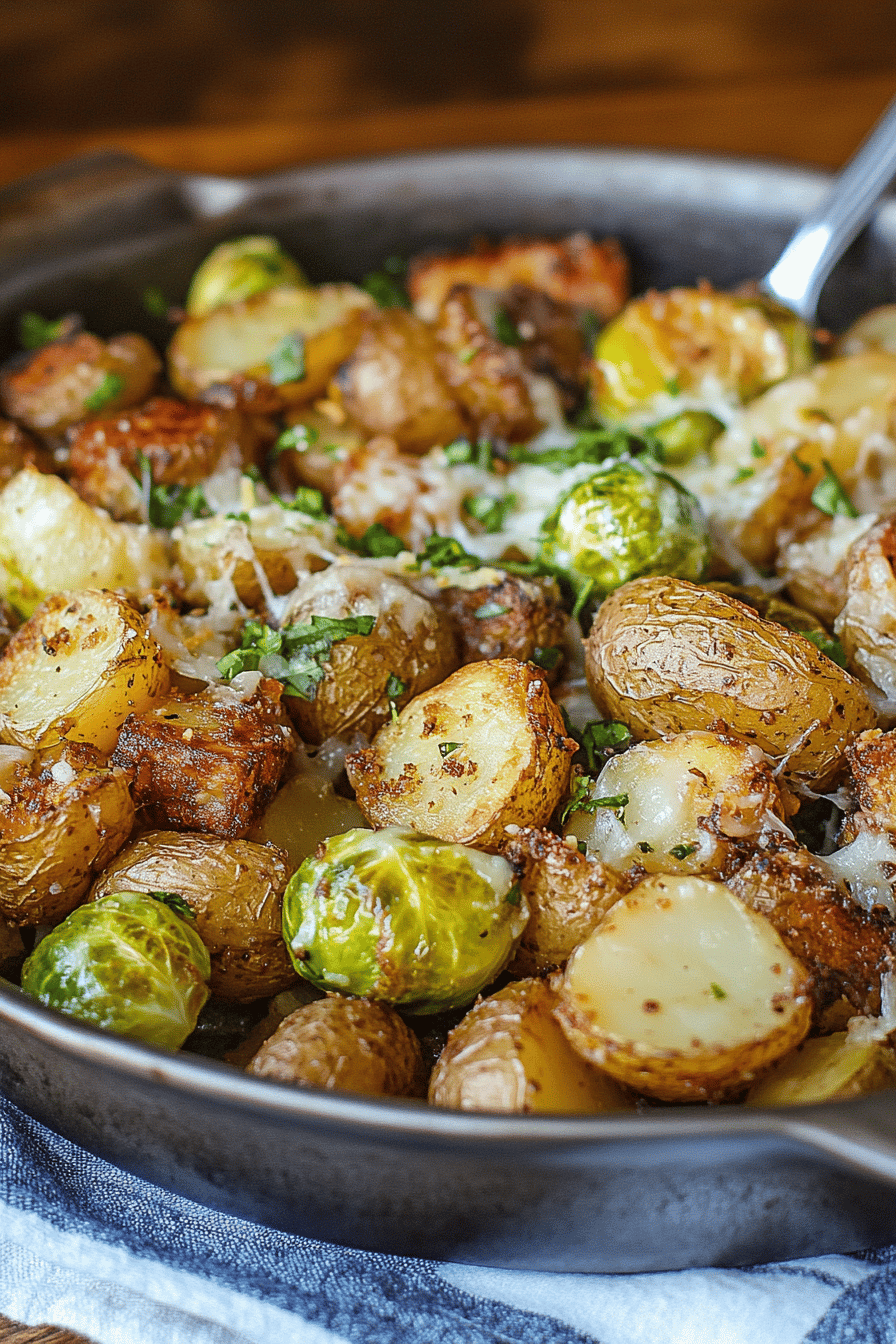 Roasted Potatoes Brussels Sprouts ingredients