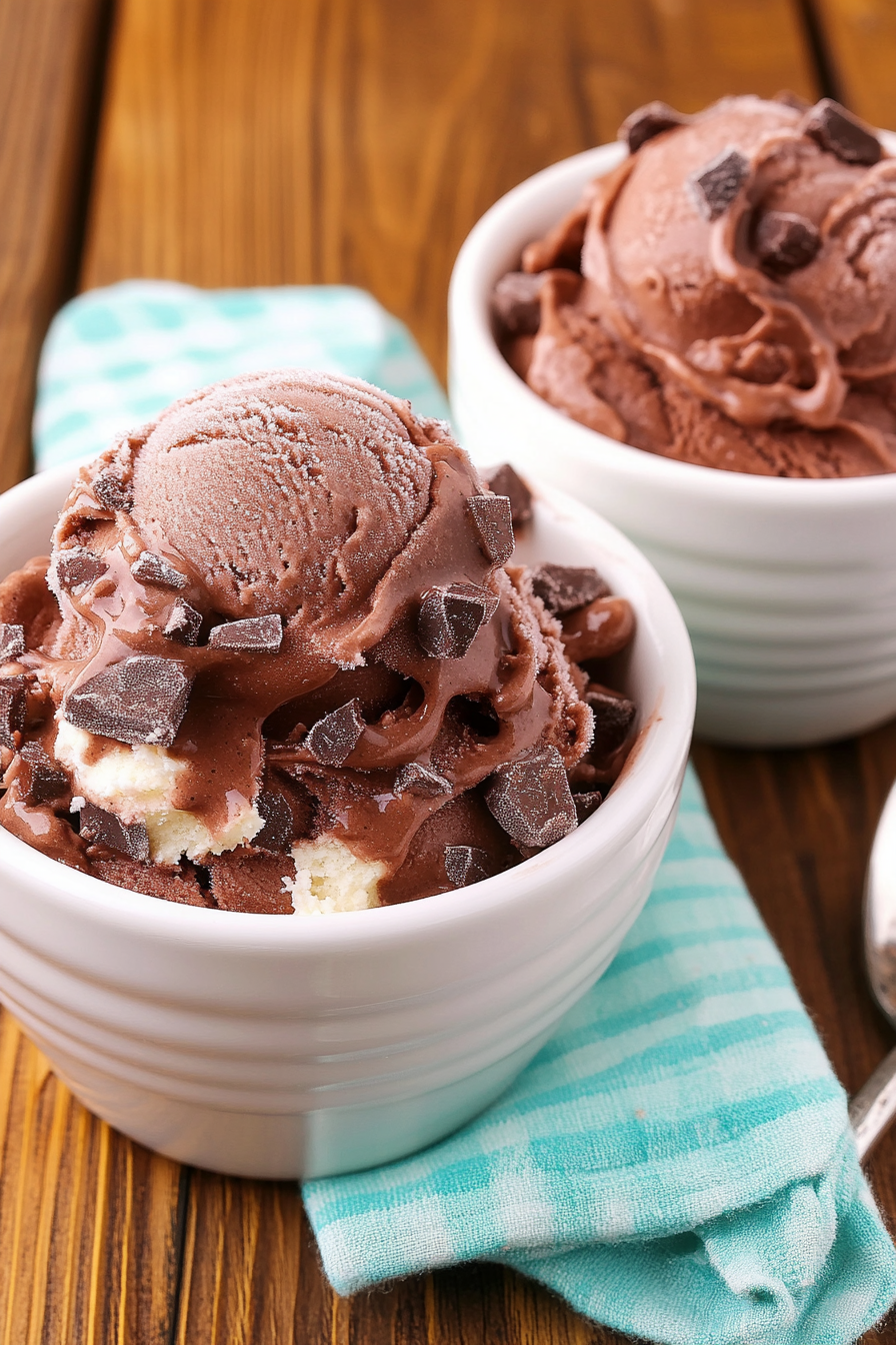 Rocky Road Ice Cream Recipe Final Dish Presentation