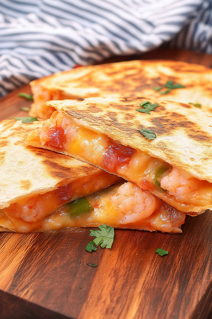 Shrimp Quesadillas Final Dish Presentation