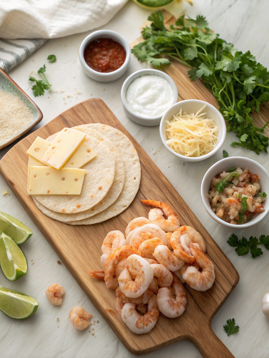 Shrimp Quesadillas ingredients