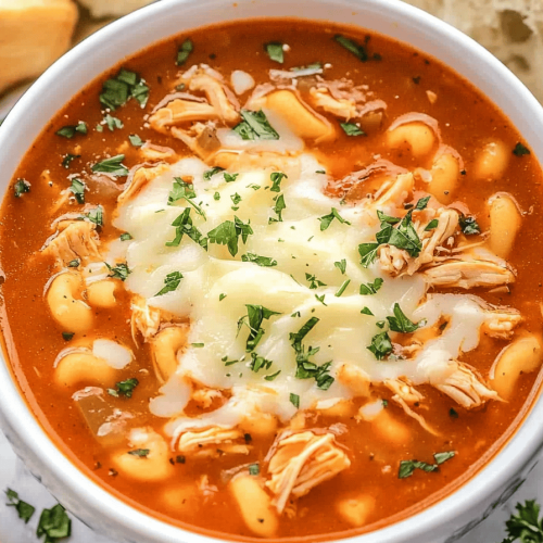 Slow Cooker Chicken Parmesan Soup