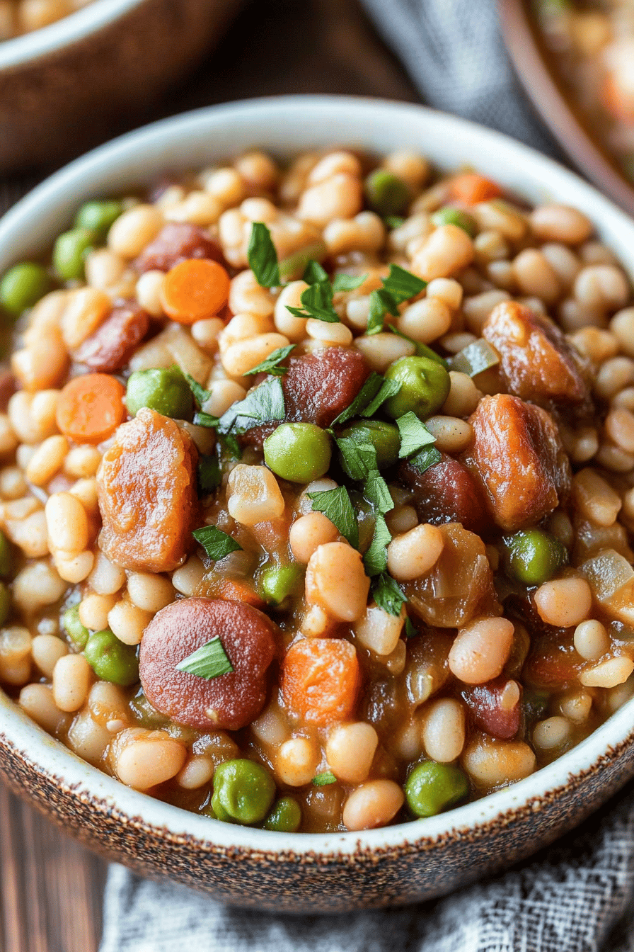 Slow Cooker Hoppin' John Tips Final Dish Presentation