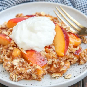 "5 Reasons Why Spiced Peach Oatmeal Crunch is Your New Breakfast Favorite" 2 Spiced Peach Oatmeal Crunch