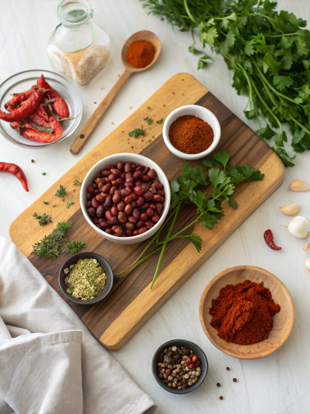 Spicy Five-Bean Chili ingredients