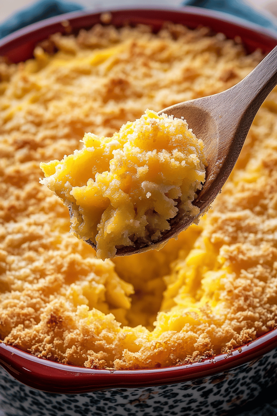 Squash Casserole Recipe Final Dish Presentation