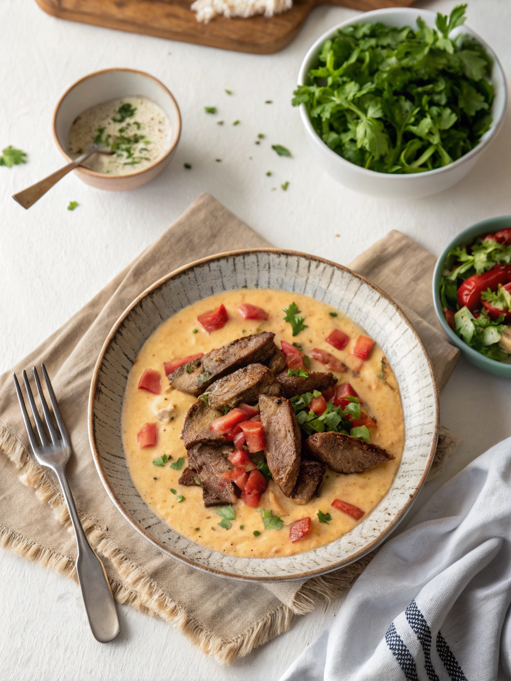 Steak Queso Dip Recipe serving suggestion