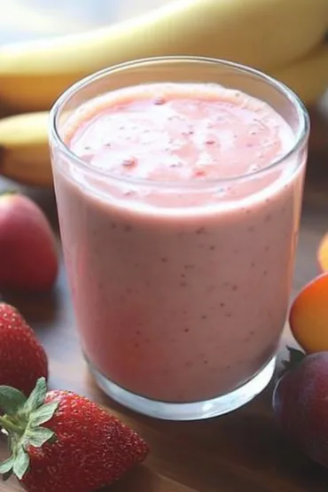 Strawberry Peach Banana Smoothie