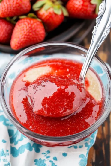 Strawberry Sauce Topping