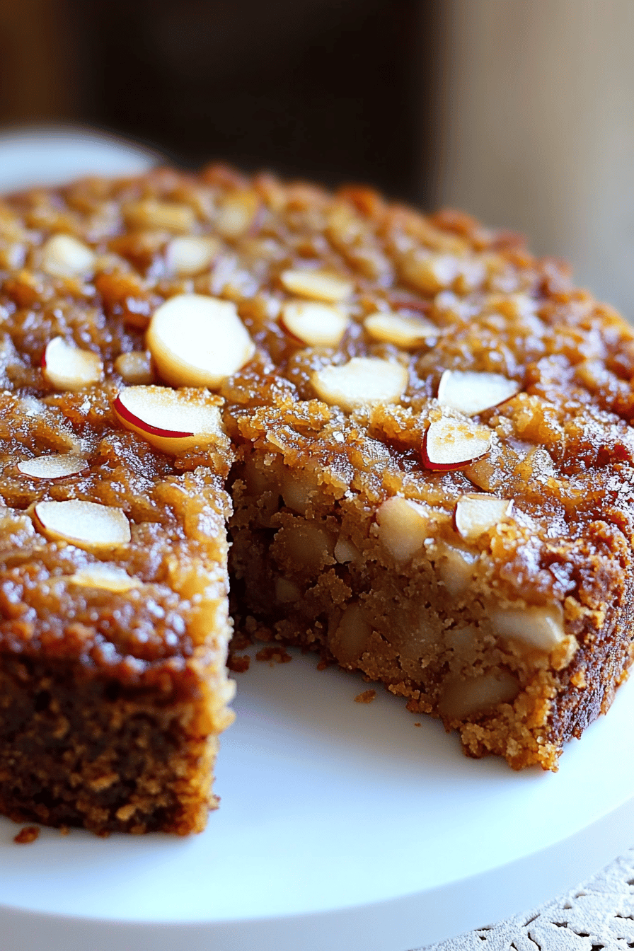 Swedish Apple Cake Final Dish Presentation