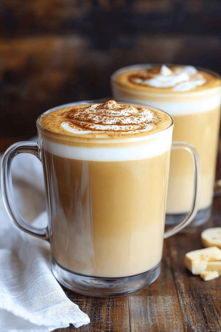 Sweet Potato Latte Final Dish Presentation