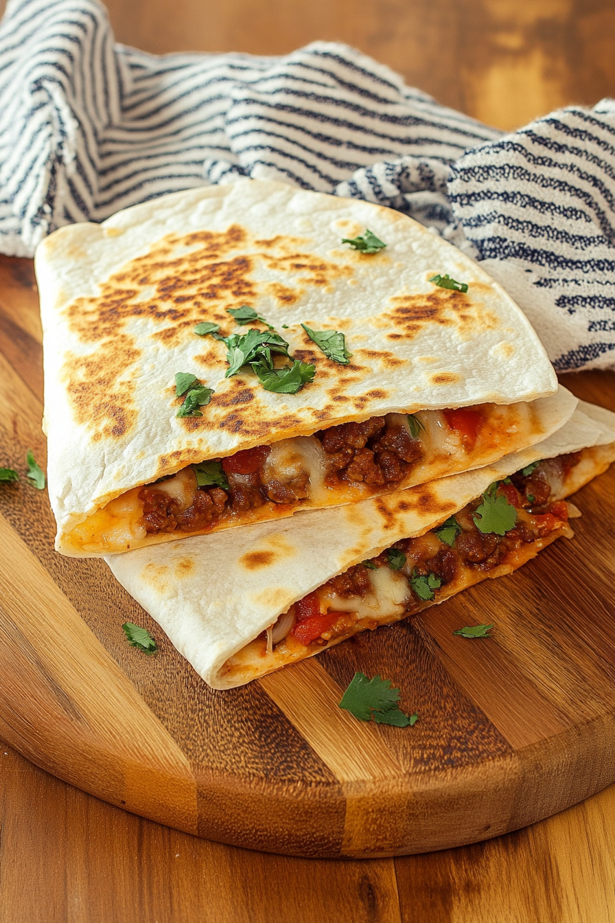 Taco Quesadilla Recipes Final Dish Presentation