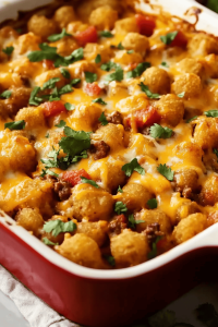 Taco Tater Tot Casserole
