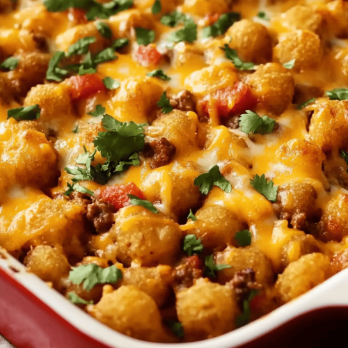 Taco Tater Tot Casserole