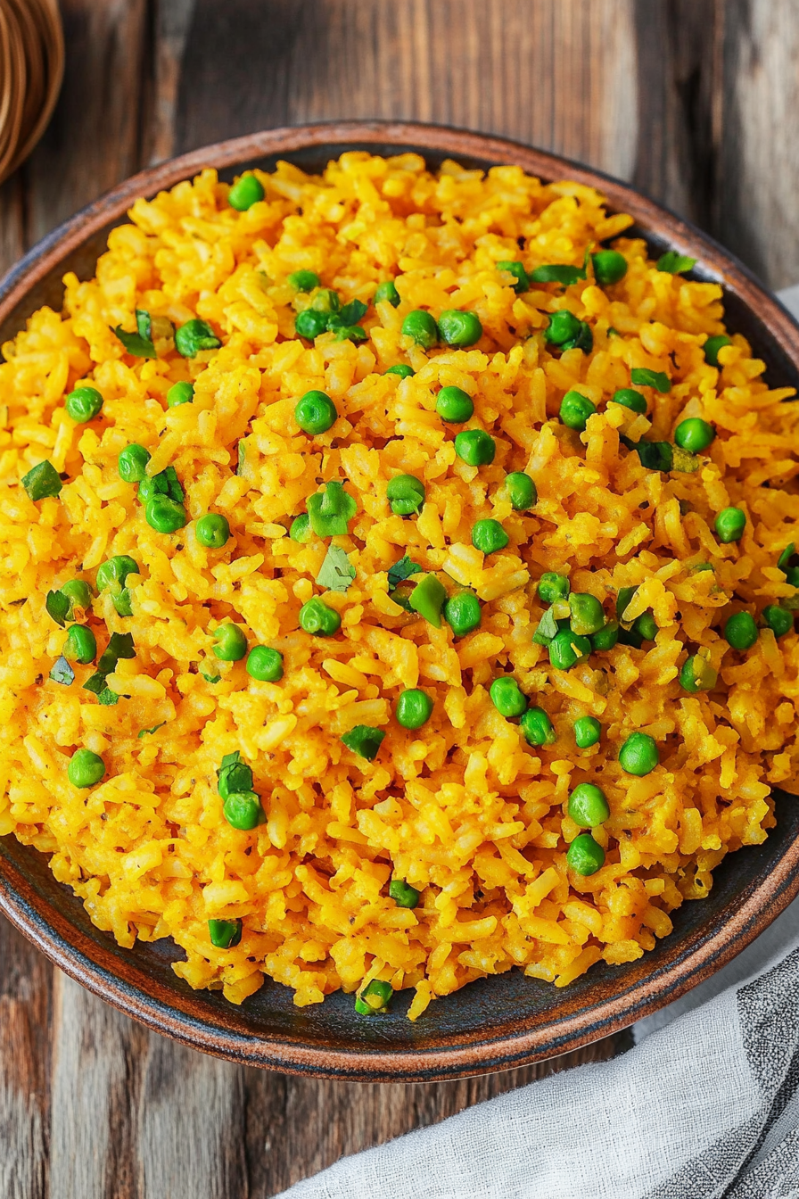 Turmeric Butter Rice Final Dish Presentation