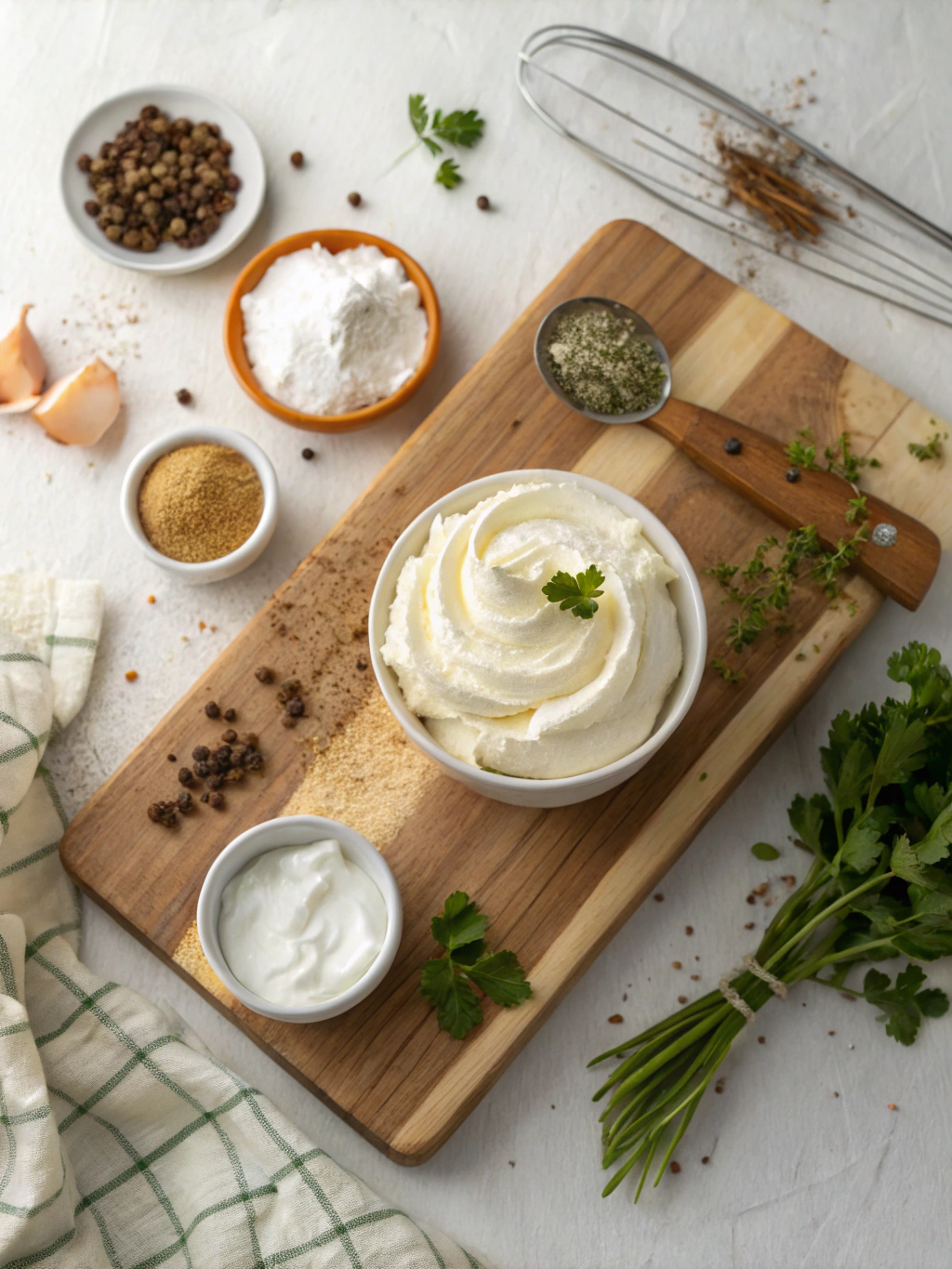 Whipped Cream Frosting ingredients