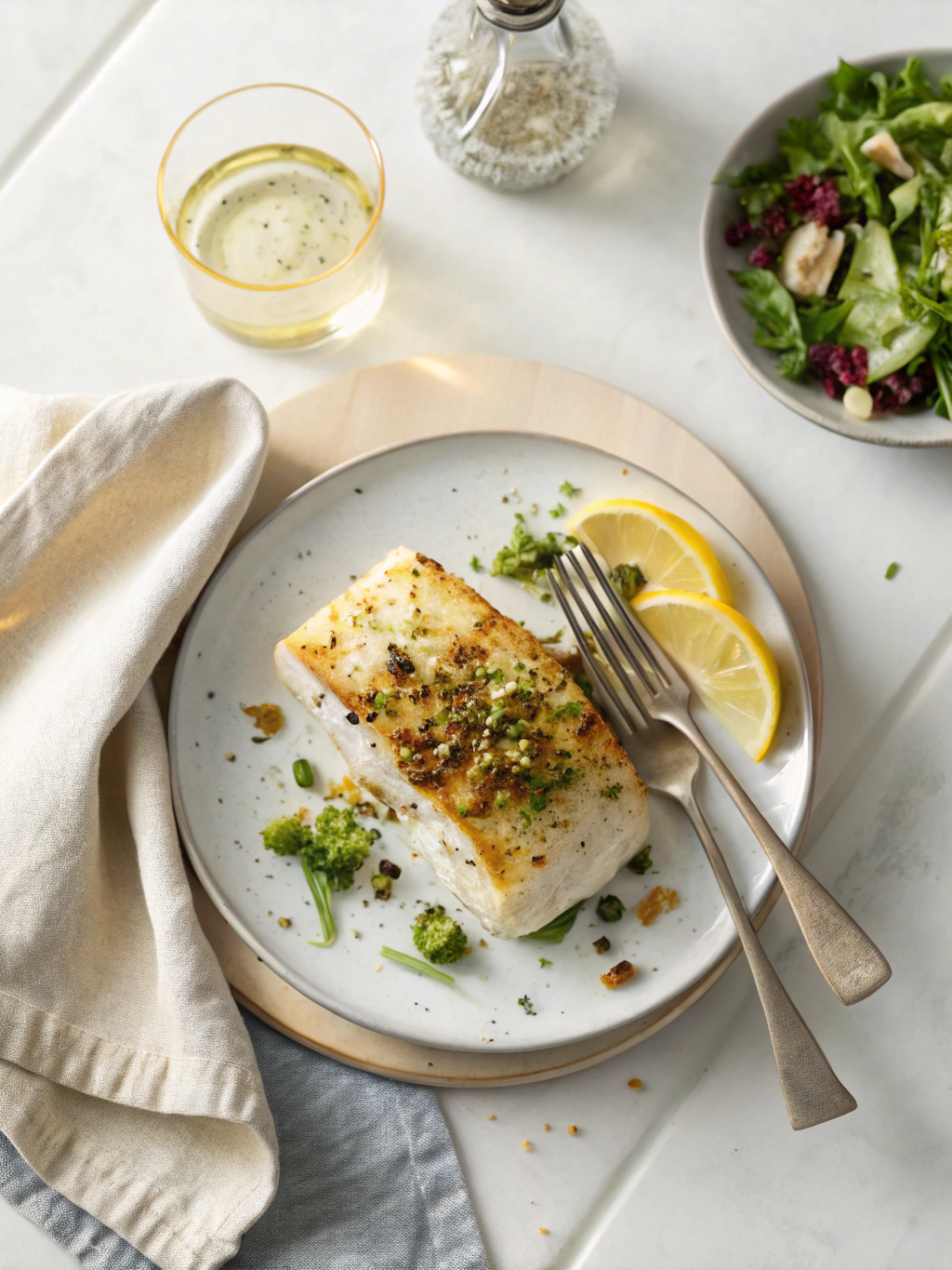 bake halibut serving suggestion