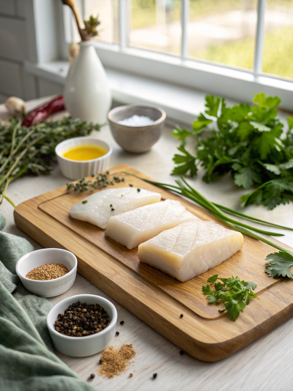 bake halibut ingredients