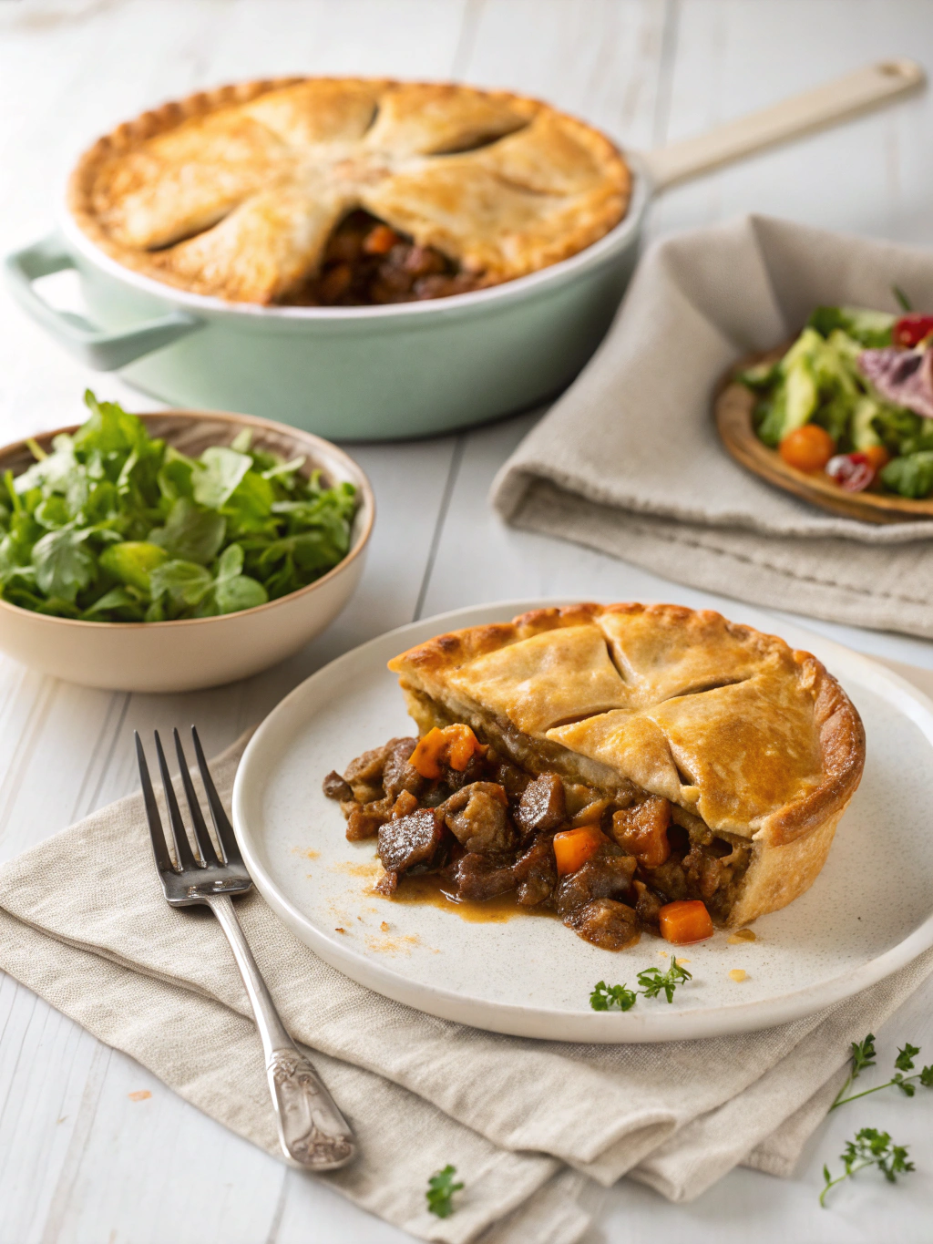 beef pot pie recipe serving suggestion