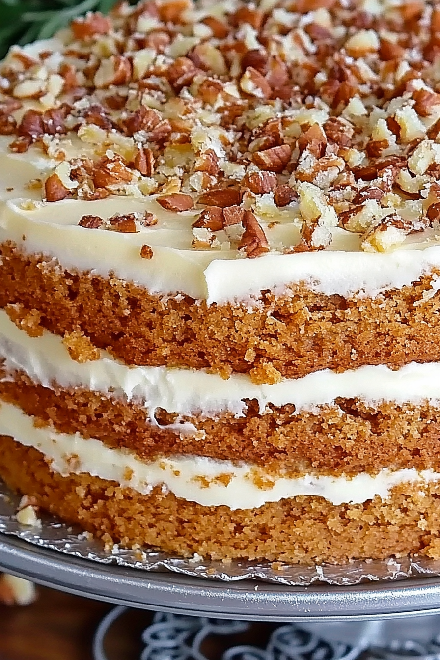 carrot cake recipe Final Dish Presentation