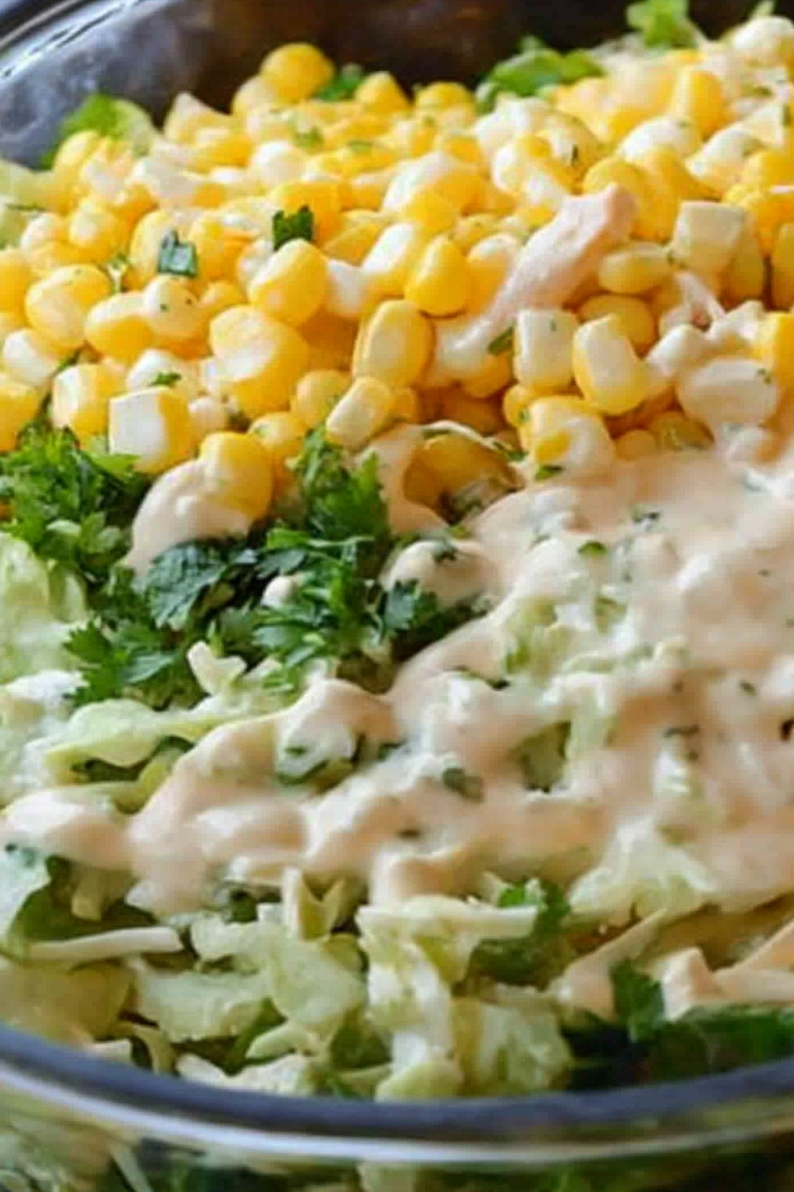 jalapeno corn coleslaw Final Dish Presentation