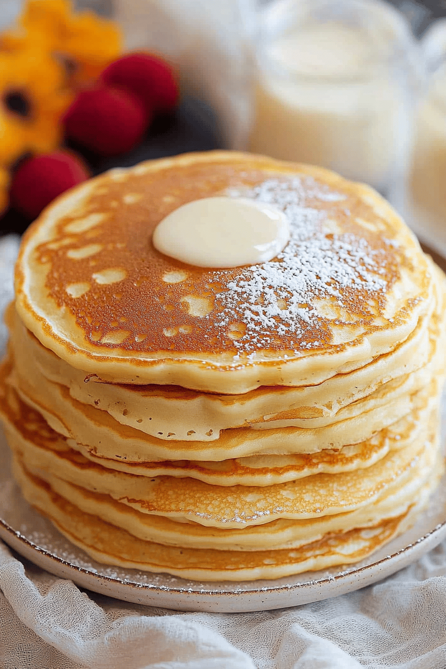 pancakes without milk Final Dish Presentation