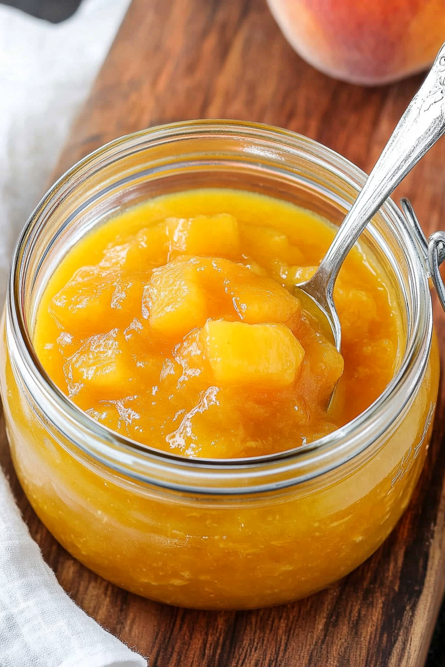 peach sauce recipe Final Dish Presentation