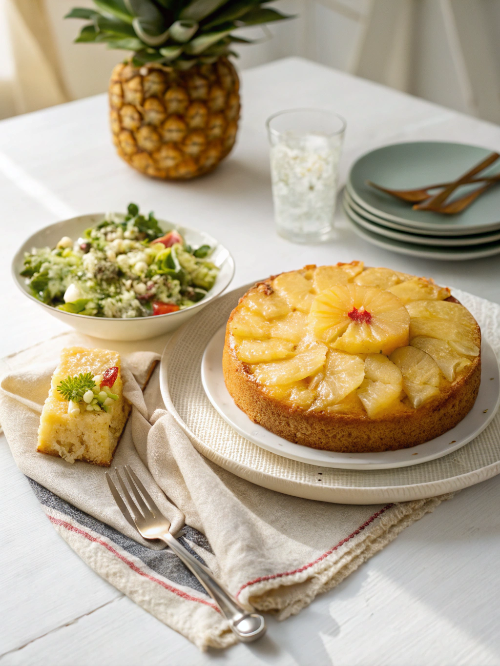 pineapple cake recipe serving suggestion
