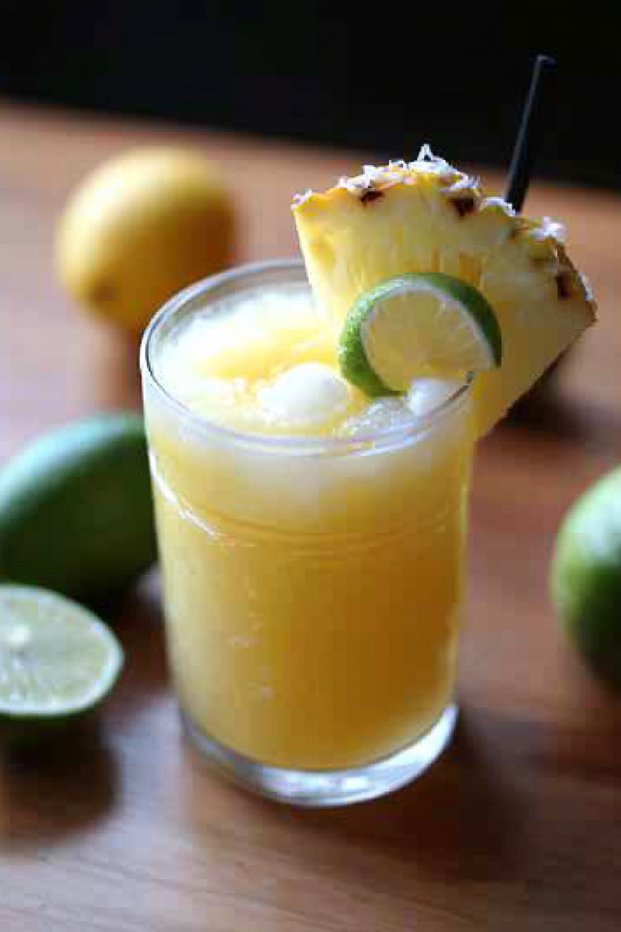 pineapple coconut sour recipe Final Dish Presentation