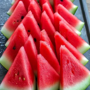 How to Slice Watermelon: 5 Simple Steps for Juicy Slices! 2 slice watermelon