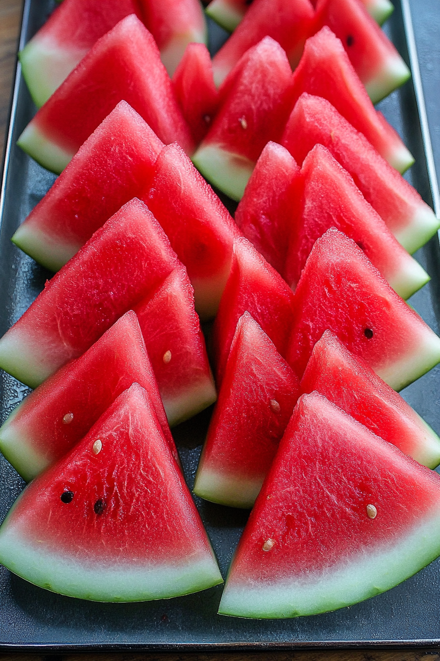 slice watermelon Final Dish Presentation