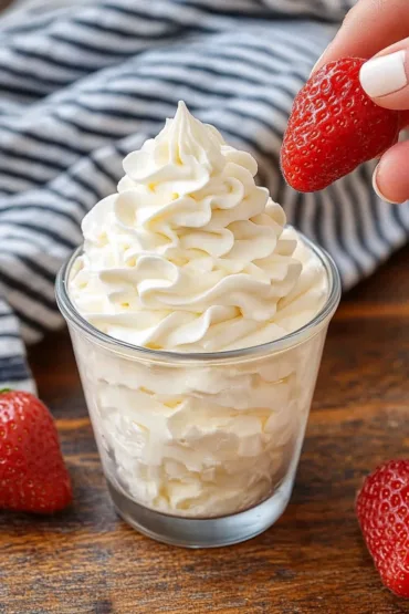 stabilized whipped cream