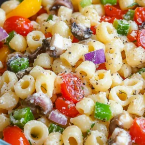 Tangy Pasta Salad Delight: 7 Reasons It's Your Next Picnic Hit! 2 tangy pasta salad