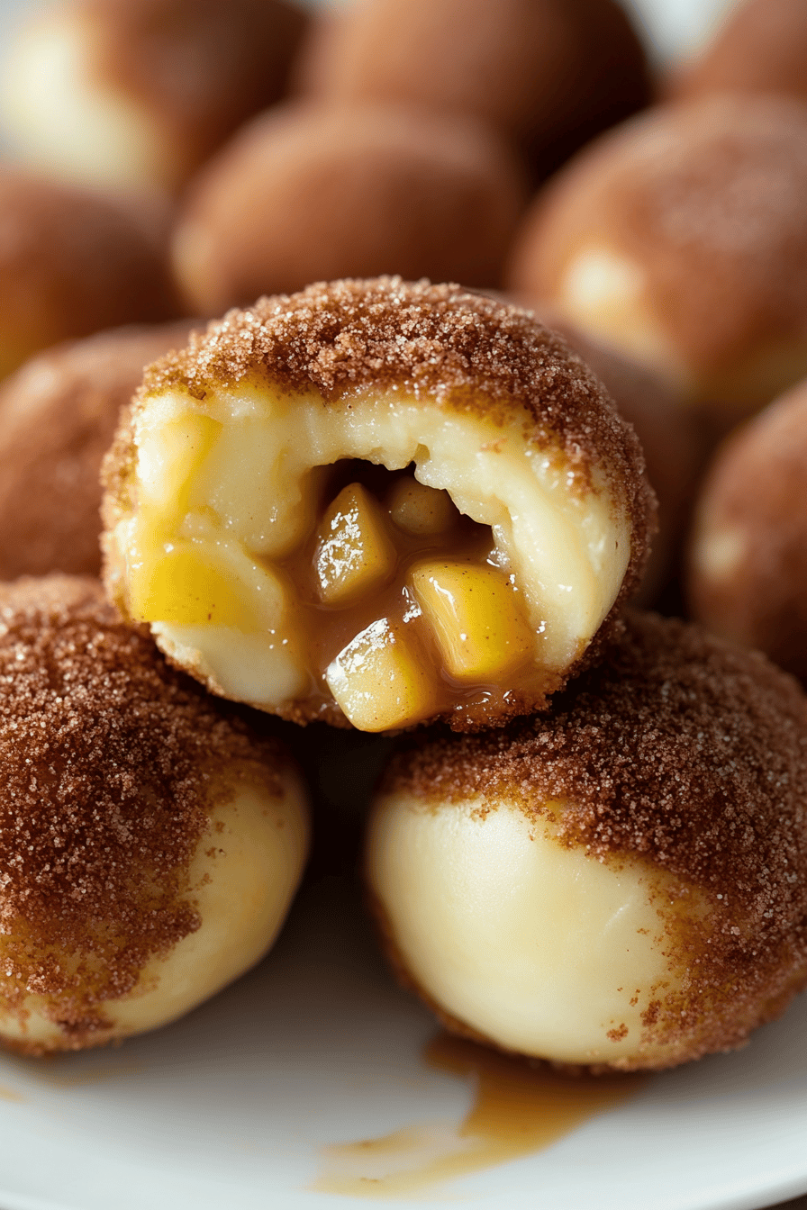 Air Fryer Apple Pie Bombs final dish beautifully presented and ready to serve
