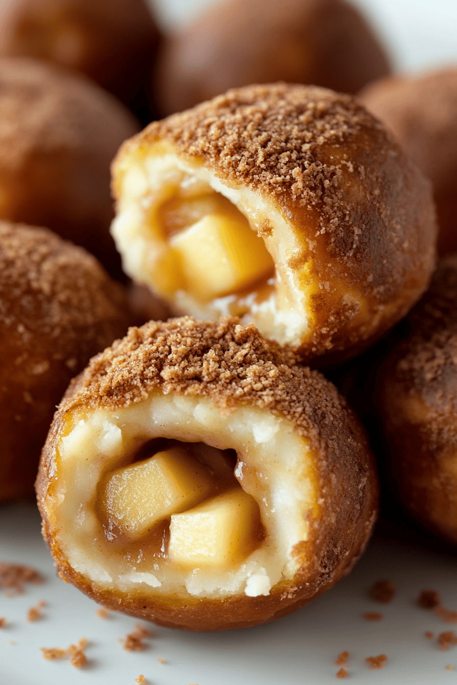 Air Fryer Apple Pie Bombs ingredients organized and measured on kitchen counter