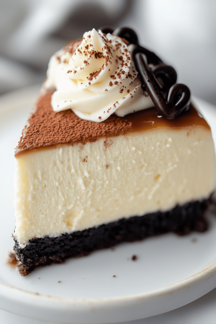 Baileys Cheesecake Recipe final dish beautifully presented and ready to serve