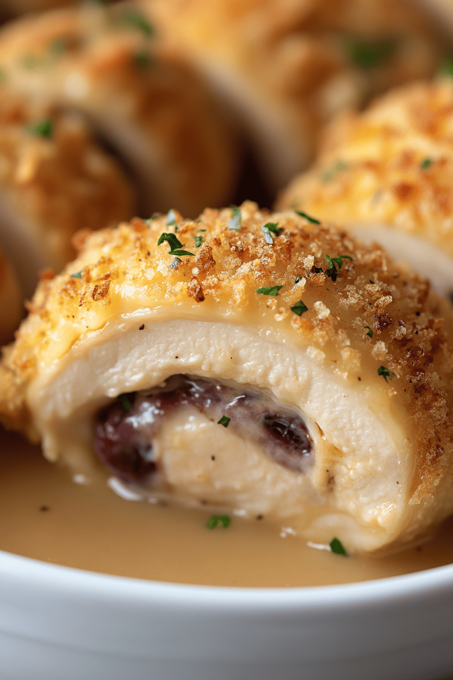 Baked Chicken Cordon Bleu ingredients organized and measured on kitchen counter