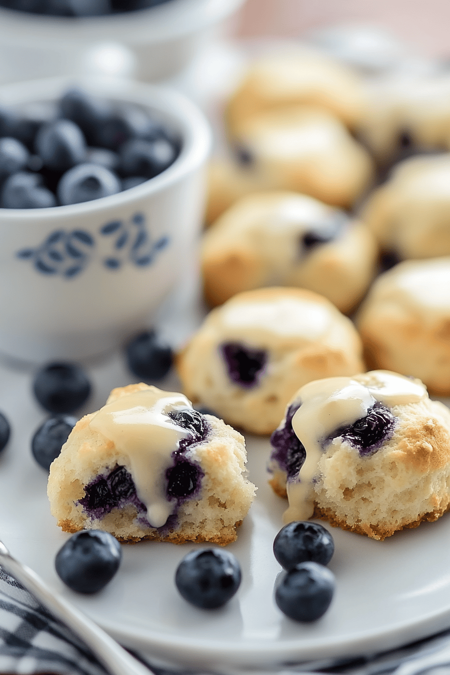 Blueberry Biscuits Recipe final dish beautifully presented and ready to serve