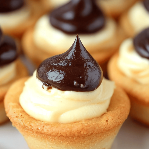 Boston Cream Pie Cookie Bites